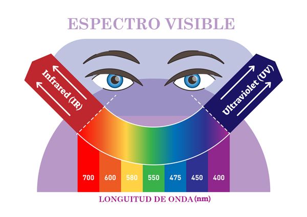 Espectro visible por el ojo humano